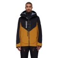 Mammut Ski Jacket La Liste Pro Hardshell with Hood (waterproof, robust, for Ski Touring) yellow-brown Men